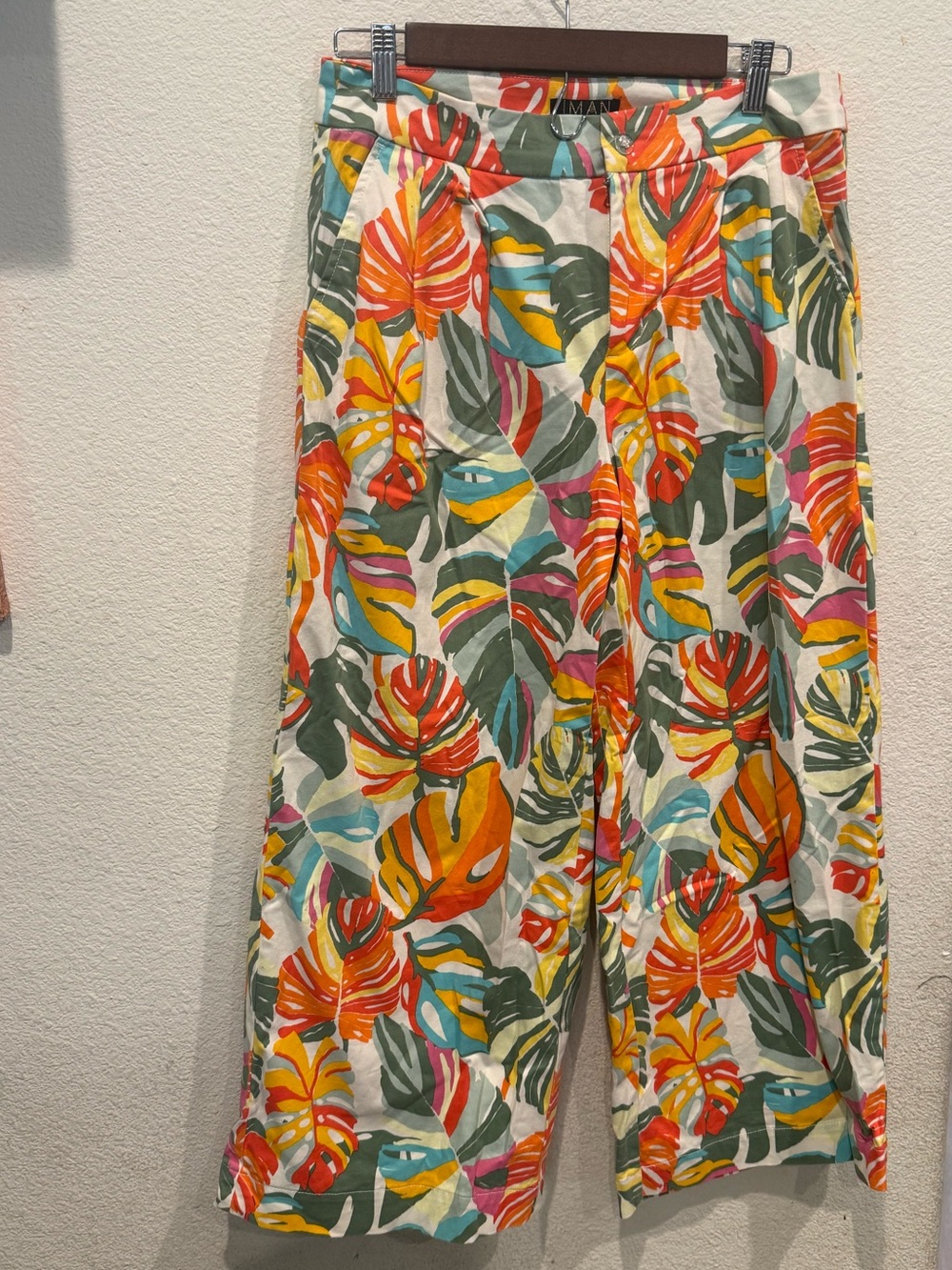 IMAN Global Chic Tropical Floral pants